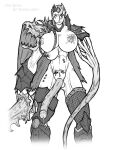  abs arm_guards armor badass_woman balls belly_piercing bone_armor breasts cape chain_jewelry clawed_fingers clawed_hands clothing crotch_face demon-man fusion genitals gynomorph humanoid humanoid_genitalia humanoid_penis intersex leaking_penis leg_armor long_penis melee_weapon merge_tf merging monster monster_skull monstrous_humanoid multi_breast nipple_chain nipple_piercing nipple_tattoo nipples nude penis penis_tongue piercing sheath_mouth sheath_transformation shin_guards shoulder_guards solo sword tentacle_arms tentacles transformation unconvincing_armor unusual_anatomy unusual_genitalia_placement unusual_penis_placement unusual_transformation vein veiny_penis veiny_tentacles weapon 