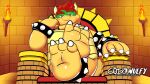  anthro bowser bowser_day chubby_male codywulfy_(artist) feet hi_res koopa male mario_bros nintendo overweight overweight_male paws scalie solo 