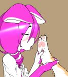  anthro barefoot blush coffee_(pawfeather) duo feet female foot_fetish foot_grab hi_res humanoid_feet male male/female male_feet pawfeather pawpads plantigrade razzy_(pawfeather) soles toes tongue tongue_out 