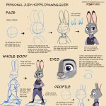  anthro clothing disney ears_up english_text female hi_res how-to judy_hopps lagomorph leporid mammal police_uniform purple_eyes rabbit reference_image sketch smile solo standing text uniform ydk1226 zootopia 