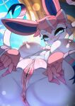  absurd_res anthro ashraely biped breasts eeveelution female fur generation_6_pokemon genitals hi_res looking_at_viewer mammal nintendo nipples nude pink_body pink_fur pokemon pokemon_(species) presenting presenting_pussy pussy solo spread_legs spreading sylveon white_body white_fur 