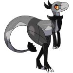  1:1 alpha_channel ambiguous_gender claws digital_media_(artwork) dinosaur fakemon feet frown goth grey_body hi_res lagothi reallydarkandwindie red_eyes reptile scalie simple_background solo tail transparent_background umbrella yellow_eyes 