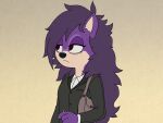  4:3 animated animated_png anthro cigarette eulipotyphlan female fur hair hedgehog mammal purple_body purple_fur purple_hair purse queen_aleena_hedgehog ricksteubens sega smile smiling_at_viewer solo sonic_the_hedgehog_(series) sonic_underground teeth 