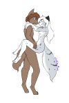  anthro breasts brown_eyes brown_hair canid canine canis duo felid female female/female fur grey_body grey_fur hair hi_res holding_up_other_character keidran long_hair maeve_(twokinds) male mammal markings pantherine penetration sex small_breasts snow_leopard spots spotted_markings twokinds vaginal webcomic white_body white_fur white_hair wolf wolfie-pawz young zen_(twokinds) 