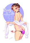  1boy 2019 anal anal_object_insertion artist_name ass bar_censor bishounen black_bow black_choker black_panties blush bow brown_eyes brown_hair censored choker clothing_aside cum dildo ejaculating_while_penetrated ejaculation erection handsfree_ejaculation happy_new_year holding looking_at_viewer male_focus male_masturbation master_maichin masturbation nipples object_insertion original otoko_no_ko panties panties_aside parted_bangs penis projectile_cum scarf sex_toy short_hair solo sound_effects teeth tongue tongue_out underwear upper_teeth_only x-ray 