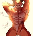  abs anthro barazoku biceps bodily_fluids canid canine canis epic_games erection fennix_(fortnite) foreskin fortnite fox gender_symbol genitals hi_res looking_at_viewer male male/male male/male_symbol male_symbol mammal muscular muscular_anthro muscular_male odor open_mouth penis pinumontbalou saliva saliva_on_tongue saliva_string sexuality_symbol smelly solo sweat symbol tongue tongue_out vein veiny_penis 