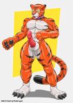  absurd_res anthro bound clothing collar encasement felid genitals hi_res male mammal pantherine penis rubber rubber_clothing rubber_suit solo tiger toysuit xedrykthedragon 
