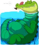  7:8 belly big_belly colored crocodile crocodilian crocodylid digital_media_(artwork) disney english_text eyes_closed feral feral_pred fully_inside green_body green_scales hair_in_mouth hands_on_stomach hypnofood licking licking_lips male male_pred oral_vore partially_submerged peter_pan reptile scales scalie sharp_teeth solo tail teeth text tick-tock_the_crocodile tongue tongue_out vore 