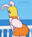  animal_humanoid animated anthro big_butt blonde_hair brown_eyes butt carrot_(one_piece) clothing dress female fur hair humanoid lagomorph lagomorph_humanoid leporid leporid_humanoid mammal mammal_humanoid one-piece_dress one_piece oofrowdy orange_clothing orange_dress rabbit rabbit_ears rabbit_humanoid scut_tail shaking_butt short_tail solo solo_focus tail thick_tail thick_thighs white_body white_fur 