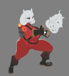  2023 absurd_res anthro big_breasts boots boss_monster bovid breasts caprine clothing eyebrows eyelashes female footwear fur gloves goat handwear hi_res horn huge_breasts mammal mature_female nerobero0 pyro_(team_fortress_2) solo team_fortress_2 thick_thighs toriel undertale undertale_(series) valve white_body white_fur 