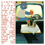  2020 animal_crossing anthro caravan doc_(animal_crossing) english_text glass_bottle lagomorph leporid male mammal nintendo qs75834_(artist) rabbit solo text 