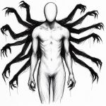  1boy demon horror_(theme) jpeg_artifacts non-web_source nude original sketch 