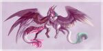  &lt;3 anthro claws dragon duo embrace eyes_closed feathered_wings feathers feels female female/female fluffy fluffy_tail flying green_hair hagalazka hair hi_res horn hug invalid_tag pawpads paws pink_hair scalie sibling simple_background sister sisters sketch smile tail western_dragon white_hair wings 