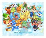  beak blue_eyes brown_eyes bulbasaur charmander chespin chestnut_mouth chikorita chimchar claws closed_eyes closed_mouth colored_sclera cyndaquil dated fangs fennekin froakie fuecoco grookey hand_up hands_up highres litten makoto_ikemu mudkip one_eye_closed open_mouth oshawott pikachu piplup pokemon pokemon_(creature) popplio quaxly red_eyes rowlet scorbunny smile snivy sobble sprigatito squirtle starter_pokemon_trio talons tepig torchic totodile treecko turtwig v-shaped_eyebrows yellow_sclera 