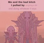  anthro baldur&#039;s_gate blush duo english_text face_tentacles hand_holding humor male meme mind_flayer mintcrows purple_body purple_eyes size_difference tentacles text the_emperor_(baldur&#039;s_gate) 
