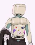  absurd_res appliance belt bottomwear clothed clothing fridge glistening glistening_body gloves handwear hi_res humanoid kitchen_appliance kogito machine male not_furry pants pecs robot robot_humanoid solo topless topless_male wire 