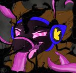  animated anthro armor black_goo blue_armor brown_body brown_fur ear_penetration female fur hypnotic_eyes lua_(pacothegint) machine nasal_penetration oral oral_penetration penetration pink_face pink_tentacles protogen protogen_visor solo tentacle_in_mouth tentacle_penetration tentacles wolvo 