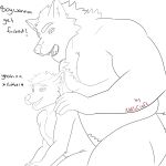  absurd_res age_difference aroused artist_netiscraft canid canine canis daddy_(disambiguation) dominant duo hair hi_res male male/male mammal muscular netiscraft pubes short_hair slightly_chubby submissive wolf 
