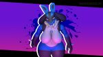  16:9 3d_(artwork) abstract_background absurd_res angry anthro big_breasts blue_body blue_fur breasts canid canine canis digital_media_(artwork) female fur generation_4_pokemon genitals hi_res huge_breasts looking_at_viewer lucario mammal muscular muscular_female nintendo nipples nude pokemon pokemon_(species) pussy red_eyes simple_background smokedsoul35 solo solo_focus standing thick_thighs wallpaper wide_hips widescreen 