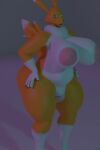  3d_(artwork) animated anthro areola bandai_namco big_breasts big_butt black_sclera bouncing_breasts breasts butt canid canine canis curvy_figure digimon digimon_(species) digital_media_(artwork) female fur genitals highyenaarts huge_breasts huge_butt hyper looking_at_viewer mammal nipples nude pussy renamon shaking_breasts shaking_butt short_playtime simple_background solo solo_focus tail thick_thighs twerking white_body white_fur wide_hips yellow_body yellow_fur 