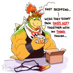  1:1 bowser_jr. box clothing container english_text hi_res koopa male mario_bros mug nintendo poppin scalie simple_background text thong underwear white_background 