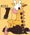  2023 ambiguous_gender digital_media_(artwork) duo erection feet feral foot_fetish foot_play footjob generation_2_pokemon genitals girafarig hashtag hi_res hoofjob hooves id_number male nintendo number penis pokemon pokemon_(species) quadruped secretsableye sex simple_background tapering_penis text toes 