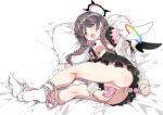  anal anal_beads anal_object_insertion anus ass black_hair black_skirt braid breasts character_request copyright_request dildo female_masturbation frilled_socks frills halo jacket kataokasan lying masturbation medium_breasts multicolored_hair object_insertion on_side open_mouth panties panties_around_ankles panty_pull pillow pink_hair pink_panties pink_shirt purple_eyes pussy sex_toy shirt skirt socks sweater sweater_jacket teeth tongue twin_braids underwear upper_teeth_only vaginal vaginal_object_insertion vibrator vibrator_on_nipple white_socks white_sweater wings 