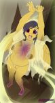  absurd_res anthro areola big_breasts black_hair bone breasts clothing clothing_aside equid equine feathers female hair hi_res mammal nipples panties panties_aside pegasus skeleton solo thehuskylord translucent translucent_body underwear underwear_aside wings yellow_body yellow_feathers 