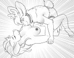  absurd_res anthro antlers big_ears breast_lick breast_play breastfeeding breasts capreoline clothed clothing collar deer diaper diaper_only dominant dominant_male duo eyes_closed female furgonomics hair hi_res hooves horn infantilism kneeling licking long_hair looking_at_breasts lying male male/female male_on_top mammal mommy_kink monochrome motion_lines navel nipples on_back on_top paws reindeer scut_tail short_tail smile tail tongue tongue_out topless wen 