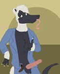  anteater bottomwear bottomwear_down clothed clothing genitals male mammal pants pants_down partially_clothed penis pilosan tabbiewolf tamandua tongue tongue_out xenarthran 