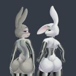  anthro clothed clothing corset crossdressing disney duo female girly judy_hopps lagomorph leporid lingerie male mammal mr.gerich rabbit texi_(yitexity) topwear zootopia 