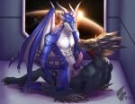  absurd_res alien anal anthro dragon duo genitals halo_(series) hi_res kig-yar male male/male microsoft neonyx penis riding scalie space xbox_game_studios 
