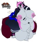  2023 absurd_res anthem_(fusar) anthro balls big_balls big_breasts big_butt breasts butt canid canine canis digital_media_(artwork) domestic_dog dragon fur furniture genitals hair hi_res horn huge_balls huge_belly huge_breasts huge_butt husky hyper hyper_balls hyper_butt hyper_genitalia intersex keys_(keysthedragon) mammal navel nipple_piercing nipples nordic_sled_dog nude obese obese_anthro obese_intersex open_mouth overweight overweight_anthro overweight_intersex piercing simple_background sitting_on_another sofa spitz thick_thighs tongue white_background wide_hips wolf yaudizz 