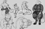  all_fours anthro assignment_risk_(series) bedroom_eyes breasts clothed clothing daxy doctordj female genitals hi_res kneeling male muscular muscular_female narrowed_eyes nude pussy scalie seductive simple_background sitting solo standing 