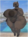  absurd_res alpaca anthro areola big_areola big_breasts big_butt black_areola breasts butt camelid dark_body dark_fur dizzyknight eyewear female fur genitals glasses hi_res huge_areola huge_breasts huge_butt huge_hips huge_thighs mammal mature_anthro mature_female nipple_outline nipples nude overweight overweight_anthro overweight_female pussy thick_thighs wide_hips wool_(fur) 