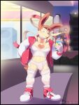  bulge clothing eeveelution generation_6_pokemon lingerie male night nintendo outside pokemon pokemon_(species) slushie solo sylveon vir-no-vigoratus 