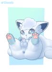  alolan_form alolan_vulpix anus balls clouwly feral flaccid genitals hi_res male nintendo pawpads penis pink_pawpads pokemon pokemon_(species) regional_form_(pokemon) small_penis 