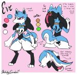  &lt;3 butt chest_tuft collar cutie_mark eve_the_innkeeper evolved generation_4_pokemon hasbro hi_res lucario male my_little_pony nintendo pokemon pokemon_(species) reference_image sketchygarden solo tail tuft 