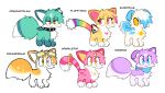  ambiguous_gender ambiguous_species canid canine canis character_name domestic_cat domestic_dog felid feline felis female feral fur group hi_res labbit1337 male mammal model_sheet multicolored_tail rainbow_tail smile starpaw_(labbit1337) tail white_body white_fur wings yellow_body yellow_fur 