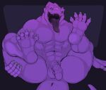  abs anthro anus genitals humanoid_genitalia humanoid_penis male metroid muscular muscular_male nintendo penis ridley see-saw solo spread_legs spreading tongue tongue_out 