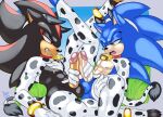  animal_print anthro aoibeast armwear balls bovid_horn bovine_horn clothing cow_horn cow_print cowbell duo elbow_gloves frottage genitals gloves handjob handwear hi_res horn legwear male male/male nipple_piercing nipples penile penis piercing sega sex shadow_the_hedgehog sonic_the_hedgehog sonic_the_hedgehog_(series) thigh_highs 