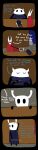  absurd_res ambiguous_gender anthro arthropod black_body bodily_noises clothed clothing comic dialogue digital_media_(artwork) duo english_text feces female group hi_res hollow_knight hornet_(hollow_knight) insect long_image pooping scat shopping size_difference soiledvessels soiling store tall_image team_cherry text the_knight_(hollow_knight) trio vessel_(species) 