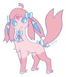  absurd_res bow_ribbon chest_tuft ear_tuft eeveelution eyelashes feet_tuft female feral feral_with_hair gashamon_(artist) generation_4_pokemon generation_6_pokemon glaceon hair happy hi_res hybrid nintendo pokemon pokemon_(species) ribbons ribbons_(anatomy) smile smiling_at_viewer smirk smirking_at_viewer solo sylveon tagme tuft 