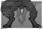  absurd_res ambiguous_gender anthro anus argonian bethesda_softworks bodily_fluids butt canid canine carrying_another dangling_legs dripping duo forced genital_fluids genitals hi_res imminent_rape imminent_sex low-angle_view male mammal paws penis precum precum_drip rear_view scalie skyrim skyrim_werewolf standing text the_elder_scrolls vyarwolf were werecanid werecanine werewolf 