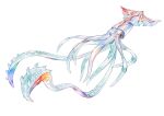  ambiguous_gender cephalopod coleoid decapodiform feral hi_res marine markings mollusk red_markings simple_background solo spikes spikes_(anatomy) tentacles white_background wolftapioca 