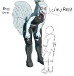  2023 amber_eyes anon_(snoot_game) anthro bald bent_over black_bottomwear black_clothing black_jeans black_pants boots bottomwear clothing denim denim_clothing dialogue digital_drawing_(artwork) digital_media_(artwork) dinosaur duo english_text eyeliner fang_(gvh) feathered_wings feathers female fingers footwear goodbye_volcano_high grey_body grey_scales hair halter_top hi_res human jacket jeans jewelry larger_female leaning leaning_forward long_hair makeup male mammal midriff necklace open_mouth pants pterodactylus pterosaur reptile scales scalie sharp_teeth shoes short_tail silver_hair simple_background size_difference smaller_male sneakers snoot_game snout tail teeth text topwear torn_bottomwear torn_clothing torn_jeans torn_pants unknown_artist wings 