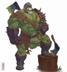  abs anthro armor axe balls barazoku beard biceps big_biceps big_muscles big_pecs big_penis blood blood_on_weapon bodily_fluids body_hair boots bottomwear bottomwear_aside clothing clothing_aside ear_piercing erection facial_hair fist footwear gauntlets genitals gloves grass green_blood green_body green_penis grin hairy_balls handwear headgear helmet hi_res humanoid humanoid_pointy_ears loincloth loincloth_aside looking_at_viewer male manly muscular muscular_anthro muscular_male navel nipples orc pecs penis piercing plant pubes raised_foot sharp_teeth shoulder_pads simple_background smile solo spiked_armor spikes standing teeth toastyfuzzbuns torn_clothing tree_stump tusks unconvincing_armor warrior weapon weapon_on_back white_background yellow_eyes 