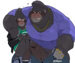  anthro ape big_daddy_(sing) big_penis blush clothed clothing clothing_lift duo erection father_(lore) father_and_child_(lore) father_and_son_(lore) genitals gorilla haplorhine hi_res hyaku_(artist) illumination_entertainment johnny_(sing) male male/male mammal parent_(lore) parent_and_child_(lore) parent_and_son_(lore) penis primate simple_background sing_(movie) son_(lore) white_background 