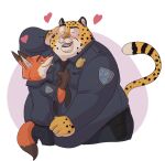  &lt;3 alpha_channel anthro baron_puddin_paws belly benjamin_clawhauser big_belly blush canid canine cheek_tuft cheetah clothed clothing digital_media_(artwork) disney duo facial_tuft felid feline fox fur hand_behind_head male male/male mammal markings narrowed_eyes nick_wilde obese obese_anthro obese_male overweight overweight_anthro overweight_male police_uniform portrait romantic romantic_couple simple_background size_difference smile smirk spots spotted_body spotted_fur striped_markings striped_tail stripes tail tail_markings three-quarter_portrait transparent_background tuft uniform zootopia 