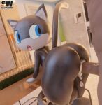  3d_(artwork) anal anal_penetration animal_humanoid annoyed anthro anthro_penetrated atlus balls big_butt black_and_white_fur black_body blender_(software) blender_eevee blue_eyes bodily_fluids butt cat_humanoid cum cum_drip cum_in_ass cum_inside digital_media_(artwork) domestic_cat dripping duo faceless_character faceless_male felid felid_humanoid feline feline_humanoid felis from_behind_position genital_fluids genitals hi_res huge_butt huge_filesize human human_on_anthro human_penetrating human_penetrating_anthro humanoid interspecies kitchen looking_back male male/male male_penetrated male_penetrating male_penetrating_male mammal mammal_humanoid megami_tensei megami_tensei_persona morgana_(persona) nude open_mouth penetration penis sega sex size_difference smaller_male snippwapp tail teapot_(body_type) thick_thighs white_body 